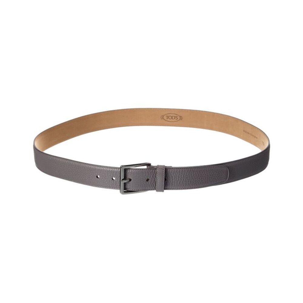Tod’S Leather Belt, Grey